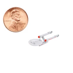 Hallmark Mini Star Trek™ U.S.S. Enterprise NCC-1701 Ornament, 0.035" -Hallmark Star Trek USS Enterprise Keepsake Ornament 1099QXM9327 07