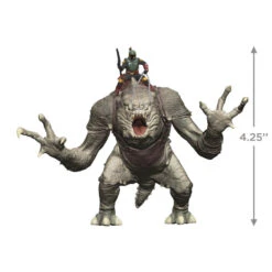 Hallmark Star Wars: The Book Of Boba Fett™ Riding Into The Battle Ornament 8 Hallmark Star Wars: The Book Of Boba Fett™ Riding Into The Battle Ornament -Hallmark Star Wars Boba Fett on Rancor Keepsake Ornament 2499QXI7087 03