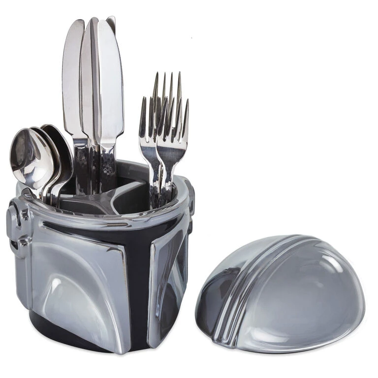 Hallmark Star Wars: The Mandalorian™ Helmet Sculpted Ceramic Caddy 2 Hallmark Star Wars: The Mandalorian™ Helmet Sculpted Ceramic Caddy - Image 2