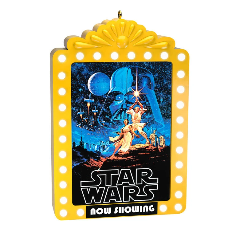 Hallmark Star Wars: A New Hope™ Now Showing Ornament With Light 1 Hallmark Star Wars: A New Hope™ Now Showing Ornament With Light