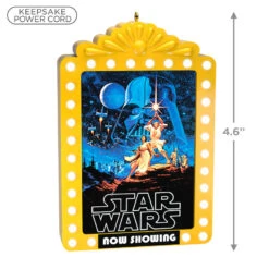 Hallmark Star Wars: A New Hope™ Now Showing Ornament With Light 8 Hallmark Star Wars: A New Hope™ Now Showing Ornament With Light -Hallmark Star Wars Movie Poster Keepsake Ornament 2499QXI7149 03