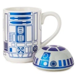 Hallmark Star Wars™ R2-D2™ Mug With Sound, 14 Oz. -Hallmark Star Wars R2D2 Ceramic Mug With Sound Effects Lid 1SHP2166 03