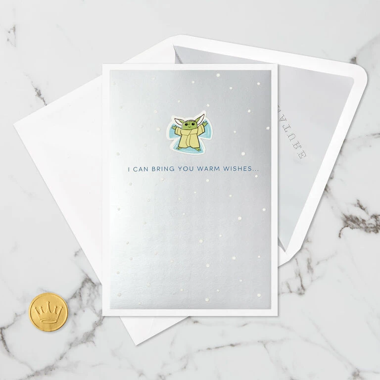 Hallmark Star Wars: The Mandalorian™ Grogu™ Warm Wishes 3D Pop-Up Holiday Card 6 Hallmark Star Wars: The Mandalorian™ Grogu™ Warm Wishes 3D Pop-Up Holiday Card - Image 6