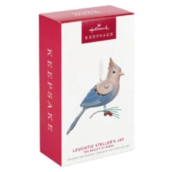 Hallmark The Beauty Of The Birds Leucistic Steller's Jay Ornament 9 Hallmark The Beauty Of The Birds Leucistic Steller's Jay Ornament -Hallmark Stellers Jay Blue Bird Keepsake Ornament 1799QXE3307 04