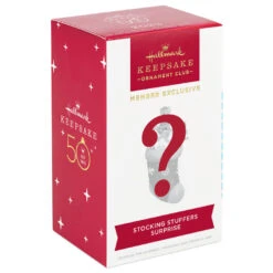 Hallmark Stocking Stuffers Surprise Mystery 2023 Exclusive Ornament -Hallmark Stocking With Mouse and Star Cookie Keepsake Ornament 1999QXC5619 05