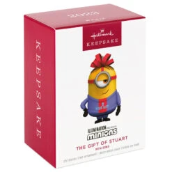 Hallmark Minions The Gift Of Stuart Musical Ornament 9 Hallmark Minions The Gift Of Stuart Musical Ornament -Hallmark Stuart in Ugly Christmas Sweater Keepsake Ornament 1899QXI7397 04