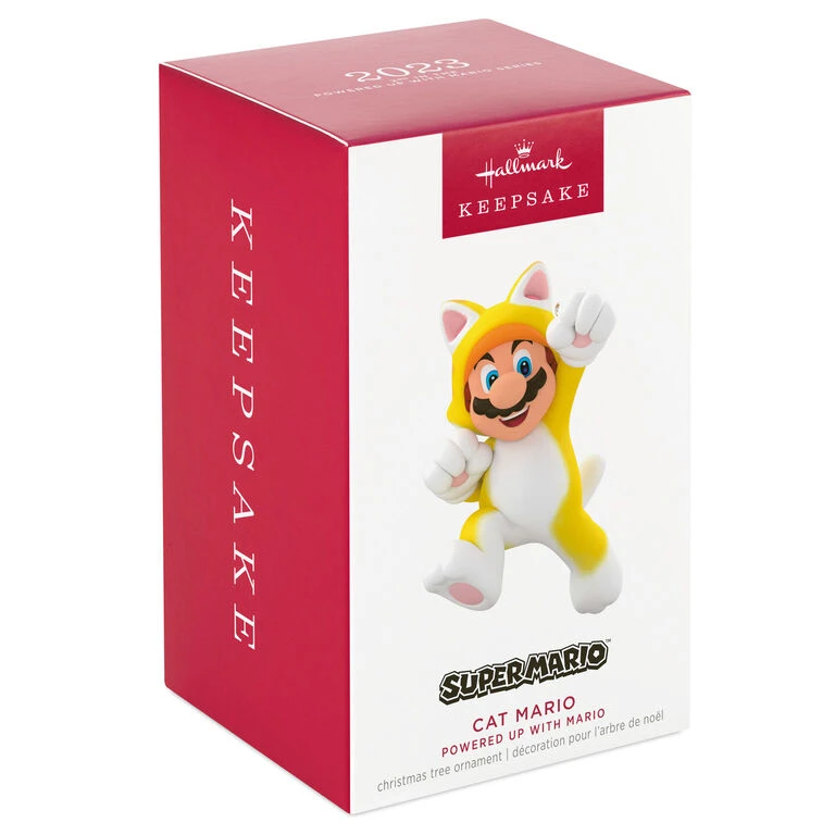 Hallmark Nintendo Super Mario™ Powered Up With Mario Cat Ornament 4 Hallmark Nintendo Super Mario™ Powered Up With Mario Cat Ornament - Image 4