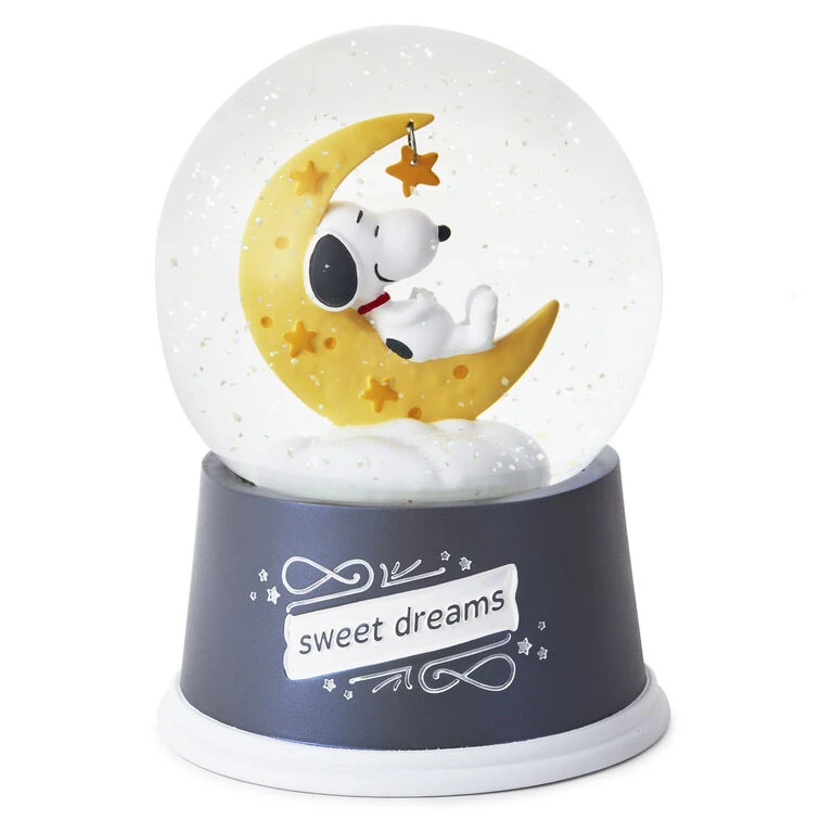 Hallmark Peanuts® Snoopy Sweet Dreams Snow Globe With Light 1 Hallmark Peanuts® Snoopy Sweet Dreams Snow Globe With Light