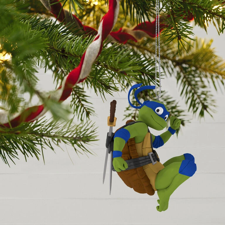 Hallmark Teenage Mutant Ninja Turtles: Mutant Mayhem Leonardo Ornament 2 Hallmark Teenage Mutant Ninja Turtles: Mutant Mayhem Leonardo Ornament - Image 2