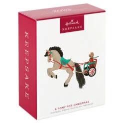 Hallmark A Pony For Christmas 2023 Ornament 9 Hallmark A Pony For Christmas 2023 Ornament -Hallmark Teddy Bear in Horse Chariot Keepsake Ornament 1799QXR8039 04