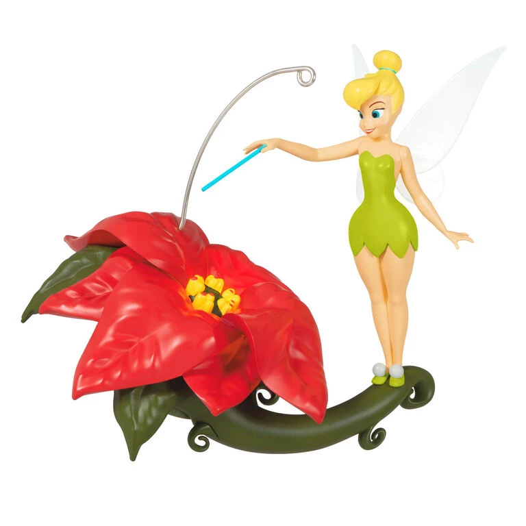 Hallmark Disney Tinker Bell Pixie-Dusted Poinsettia Ornament 1 Hallmark Disney Tinker Bell Pixie-Dusted Poinsettia Ornament