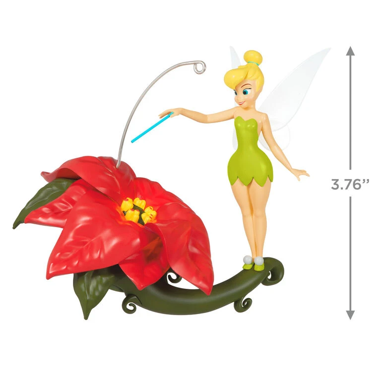 Hallmark Disney Tinker Bell Pixie-Dusted Poinsettia Ornament 3 Hallmark Disney Tinker Bell Pixie-Dusted Poinsettia Ornament - Image 3
