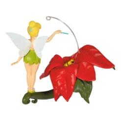 Hallmark Disney Tinker Bell Pixie-Dusted Poinsettia Ornament 11 Hallmark Disney Tinker Bell Pixie-Dusted Poinsettia Ornament -Hallmark Tinker Bell on Flower Keepsake Ornament 2099QXD6637 06