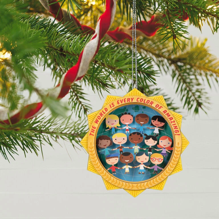 Hallmark UNICEF Every Color Of Amazing Papercraft Ornament 2 Hallmark UNICEF Every Color Of Amazing Papercraft Ornament - Image 2