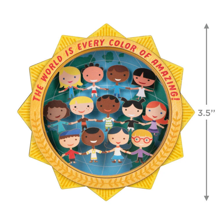 Hallmark UNICEF Every Color Of Amazing Papercraft Ornament 3 Hallmark UNICEF Every Color Of Amazing Papercraft Ornament - Image 3