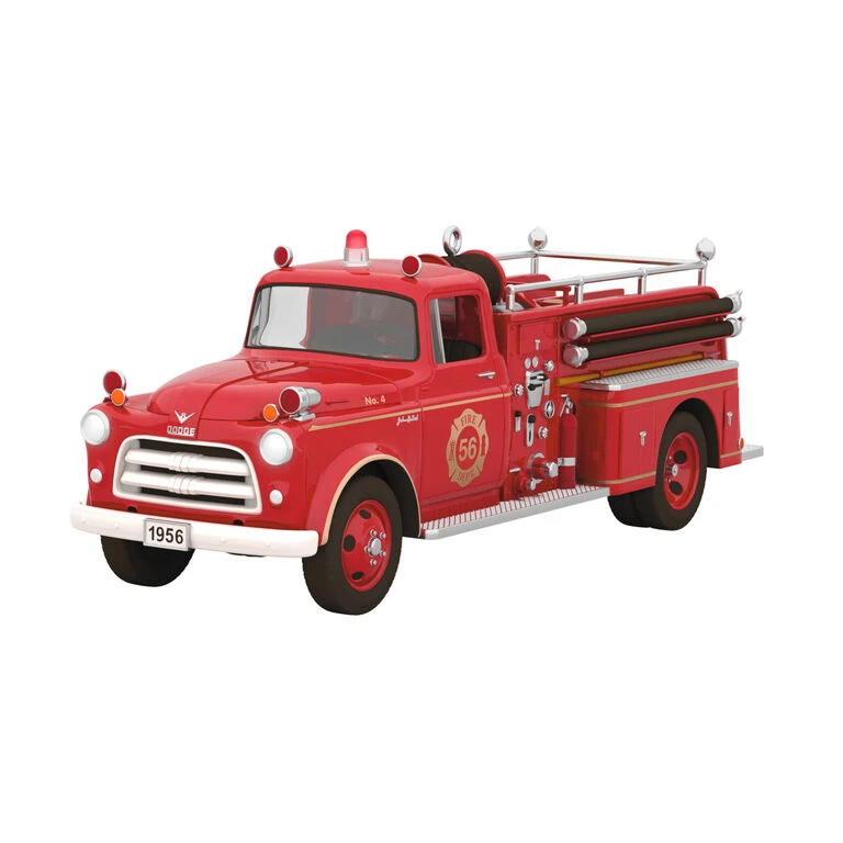 Hallmark Fire Brigade 1956 Dodge Fire Engine 2023 Ornament With Light 1 Hallmark Fire Brigade 1956 Dodge Fire Engine 2023 Ornament With Light
