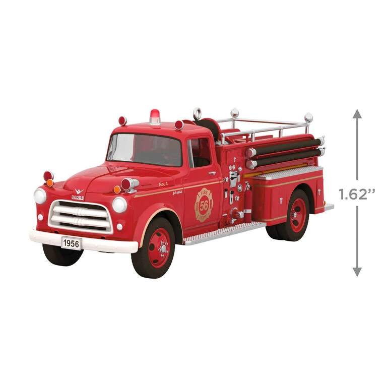 Hallmark Fire Brigade 1956 Dodge Fire Engine 2023 Ornament With Light 3 Hallmark Fire Brigade 1956 Dodge Fire Engine 2023 Ornament With Light - Image 3