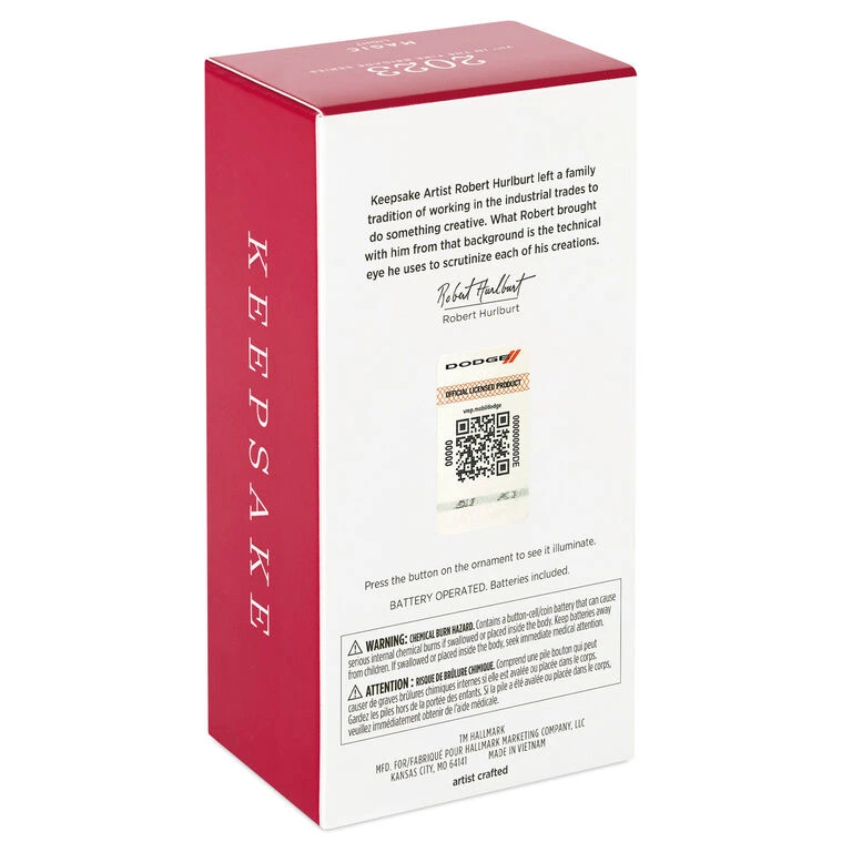 Hallmark Fire Brigade 1956 Dodge Fire Engine 2023 Ornament With Light 5 Hallmark Fire Brigade 1956 Dodge Fire Engine 2023 Ornament With Light - Image 5