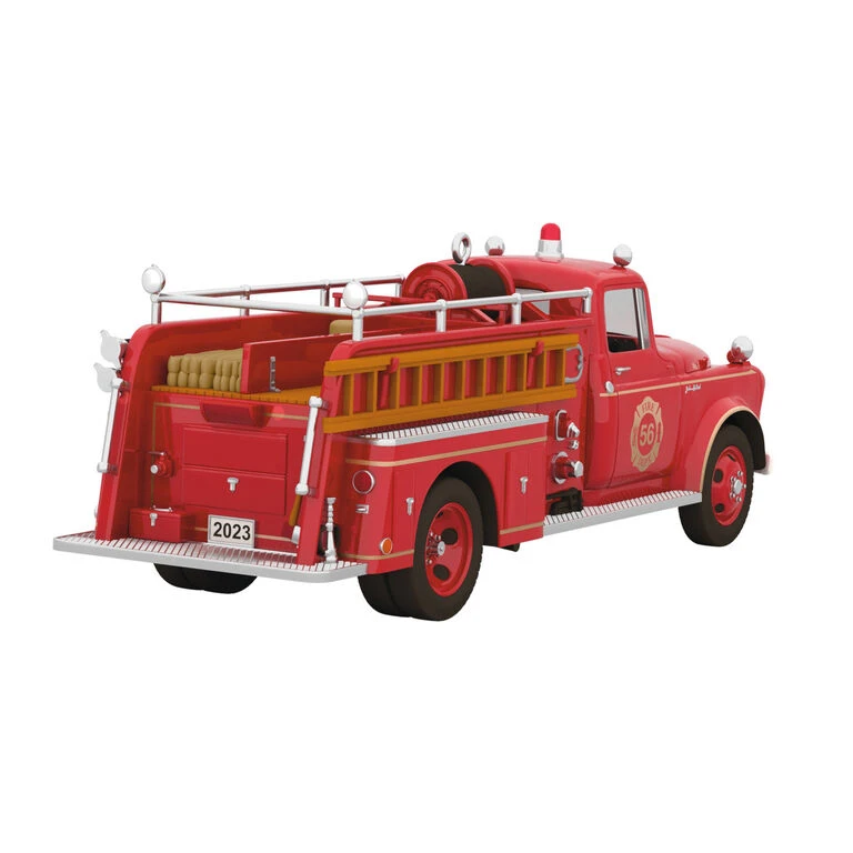 Hallmark Fire Brigade 1956 Dodge Fire Engine 2023 Ornament With Light 6 Hallmark Fire Brigade 1956 Dodge Fire Engine 2023 Ornament With Light - Image 6