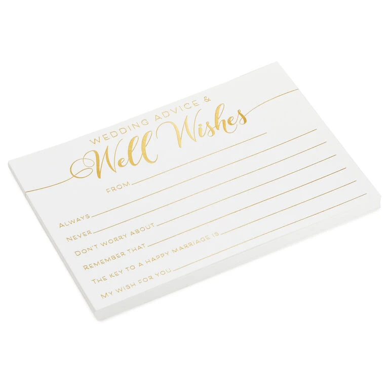 Hallmark Wedding Advice And Well Wishes Note Cards, Pack Of 24 1 Hallmark Wedding Advice And Well Wishes Note Cards, Pack Of 24