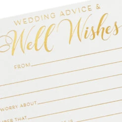 Hallmark Wedding Advice And Well Wishes Note Cards, Pack Of 24 7 Hallmark Wedding Advice And Well Wishes Note Cards, Pack Of 24 -Hallmark Wedding Advice and Well Wishes Note Cards 1SOM3845 03