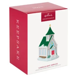 Hallmark Candlelight Service Ornament 9 Hallmark Candlelight Service Ornament -Hallmark White Church With Green Steeple Keepsake Ornament 2199QGO2767 04