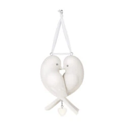 Hallmark Our Anniversary 2023 Porcelain Ornament 12 Hallmark Our Anniversary 2023 Porcelain Ornament -Hallmark White Love Birds Anniversary Keepsake Ornament 1999QHX3069 06