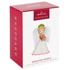 Hallmark Heirloom Angels Ornament 9 Hallmark Heirloom Angels Ornament -Hallmark White Pink Angel Keepsake Ornament 1699QXR8197 04