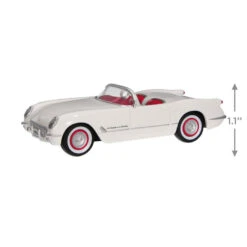 Hallmark 1953 Chevrolet® Corvette® 70th Anniversary 2023 Metal Ornament 8 Hallmark 1953 Chevrolet® Corvette® 70th Anniversary 2023 Metal Ornament -Hallmark White and Red Corvette Car Keepsake Ornament 2199QXE3247 03