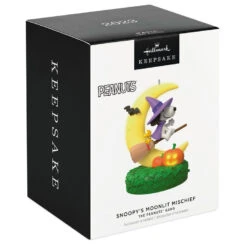 Hallmark The Peanuts® Gang Snoopy's Moonlit Mischief Musical Ornament With Light 9 Hallmark The Peanuts® Gang Snoopy's Moonlit Mischief Musical Ornament With Light -Hallmark Witch Snoopy on Broom Keepsake Ornament 2699QFO5319 04