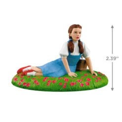 Hallmark The Wizard Of Oz™ Under The Poppies' Spell Ornament -Hallmark Wizard of Oz Dorothy in Poppies Keepsake Ornament 2199QXI6107 03
