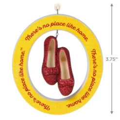Hallmark The Wizard Of Oz™ There's No Place Like Home™ Porcelain Ornament -Hallmark Yellow Brick Road Ruby Slippers Keepsake Ornament 2999QXI6297 03