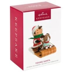 Hallmark Young Santa Ornament -Hallmark Young Santa With Dog Keepsake Ornament 2199QXR8117 04