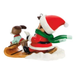 Hallmark Young Santa Ornament -Hallmark Young Santa With Dog Keepsake Ornament 2199QXR8117 06